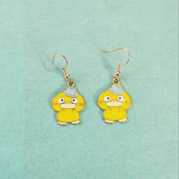 🔮3/$15 Pokemon Psyduck Earrings - Picture 1 of 4